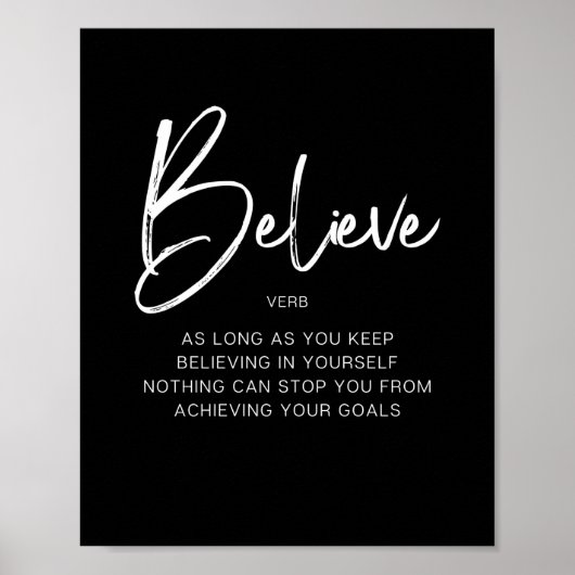 Believe Poster (Voorkant)