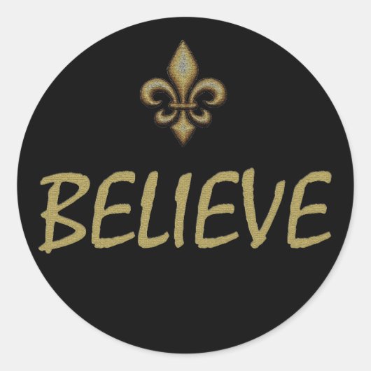 Believe Ronde Sticker (Voorkant)