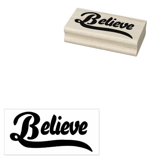 Believe Rubberstempel (Gestempeld)