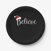 believe Santa Claus Papieren Bordje (Voorkant)