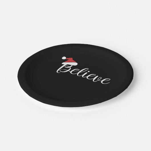 believe Santa Claus Papieren Bordje (Gekanteld)