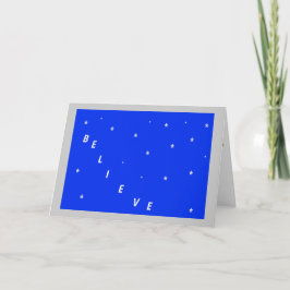 Believe Spiritual Christmas Card Feestdagen Kaart