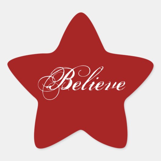 Believe Ster Sticker (Voorkant)