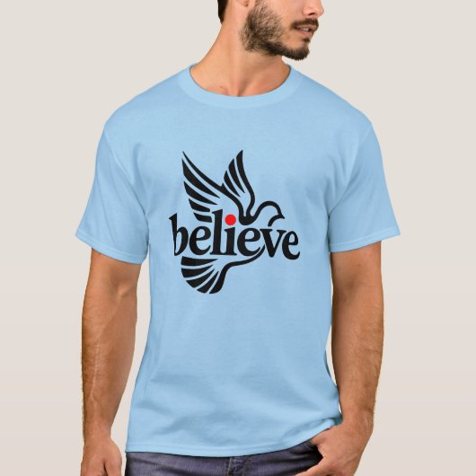 Believe taube t-shirt (Voorkant)