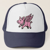 Believe the Impossible - When Pigs Fly T-Shirt Trucker Pet (Voorkant)