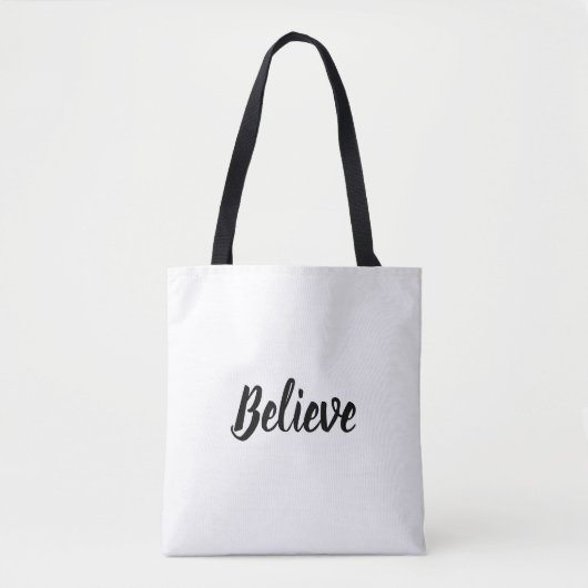 Believe Tote Bag (Voorkant)