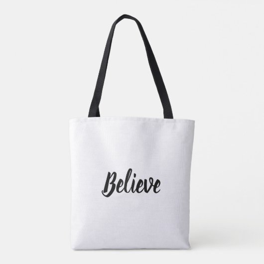 Believe Tote Bag (Achterkant)