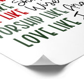 Believe Trust Hope Seek Like Shepherds Christian C Poster (Hoek)