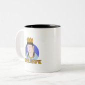 Believe Tweekleurige Koffiemok (Voorkant links)