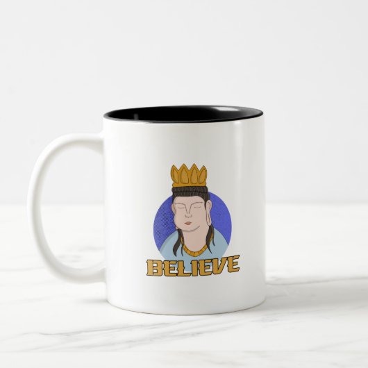 Believe Tweekleurige Koffiemok (Links)