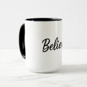 Believe Two-Tone Mug 15oz   Mok (Voorkant links)