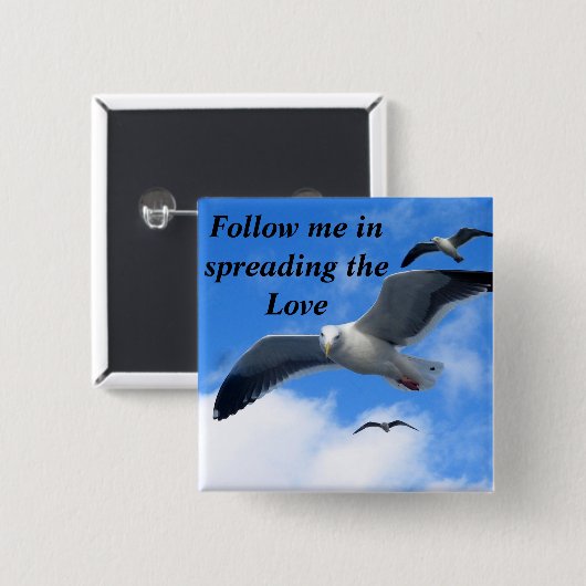 Believe_ Vierkante Button 5,1 Cm (Voorkant /achterkant)