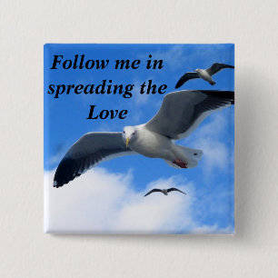 Believe_ Vierkante Button 5,1 Cm