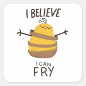 Believe  vierkante sticker (Voorkant)