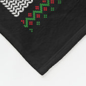 Believe Xmas Funny Santa Riding Shark Ugly Christm Fleece Deken (Hoek)