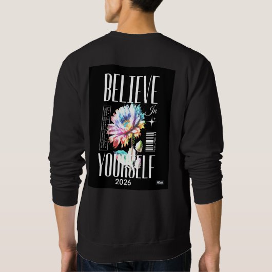 Believe your self Logo on top of the T-shirt logo (Achterkant)