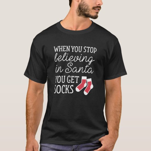 Believend in de kerstman t-shirt (Voorkant)