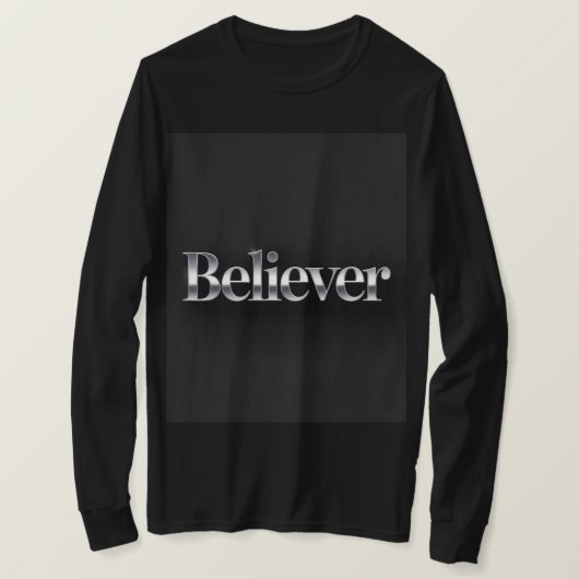 Believer Christian Black T-Shirt (Design voorkant)