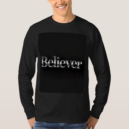 Believer Christian Black T-Shirt (Voorkant)