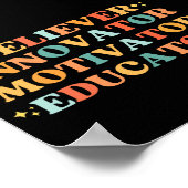  Believer Innovator Motivator Educator Poster (Hoek)