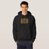 Believer Motivator Innovator Educator Retro Groovy Hoodie (Voorkant volledig)