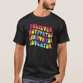Believer Motivator Innovator Educator Tie dye Teac T-shirt (Voorkant)