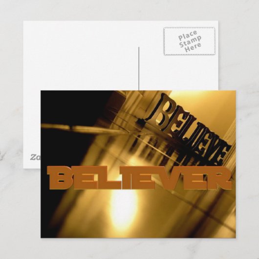 Believers Post Card Briefkaart (Voorkant / Achterkant)