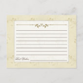 Belige Floral Weddenschap Advieskaart (Achterkant)