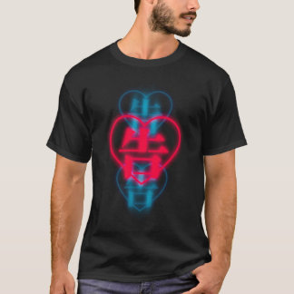 Belijdenis Symbool Kaguya myuki blauw roze rood ma T-shirt