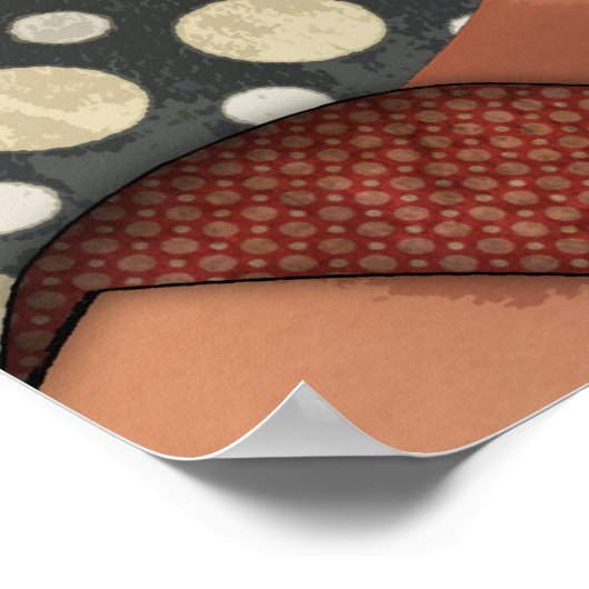 Belinda Beehive Retro Chic Poster (Hoek)