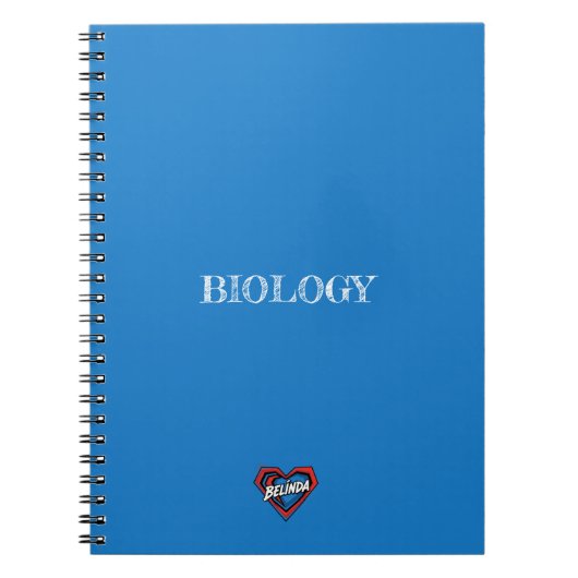 Belinda Hart Blauw Notitieboek (Voorkant)