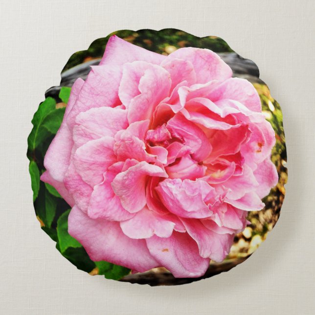 Belinda's Dream Roos Pillow Rond Kussen (Voorkant)