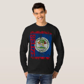 BELIS Vlag Verstoorde BELIZE T-shirt (Voorkant volledig)