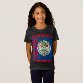 BELIS Vlag Verstoorde BELIZE T-shirt (Voorkant volledig)
