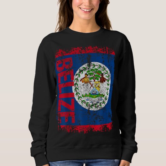BELIS Vlag  Verstoorde BELIZE Trui (Voorkant)