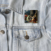 Belisarius Begging voor Alms, 1781 Vierkante Button 5,1 Cm (In situ)