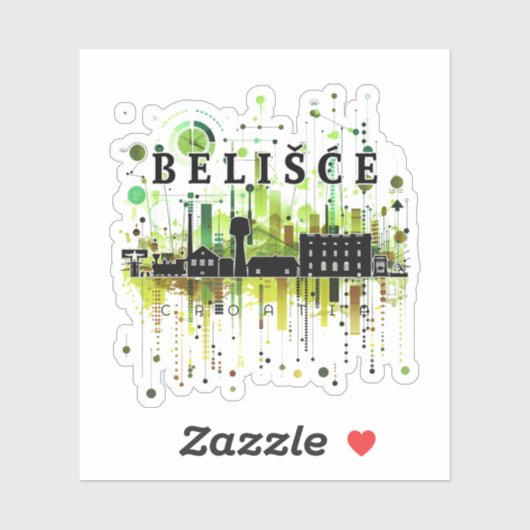Belišće Kroatië Sticker (Vel)