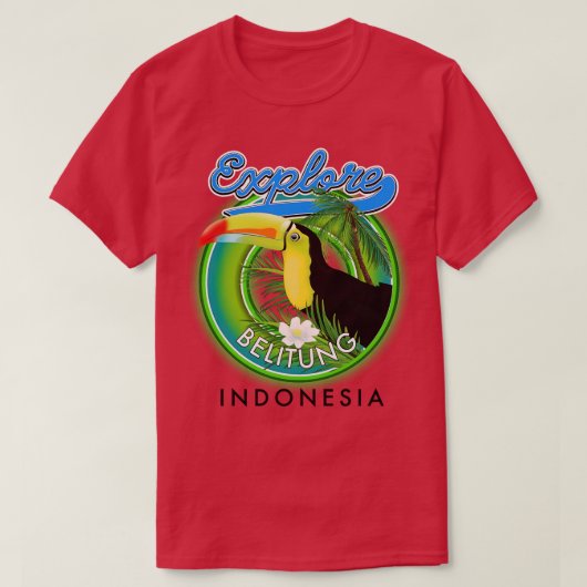 Belitung eiland Belitung verkennen Reizen T-shirt (Design voorkant)