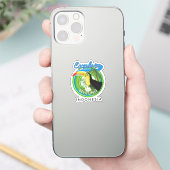 Belitung Indonesië reislogo Sticker (Telefoon)