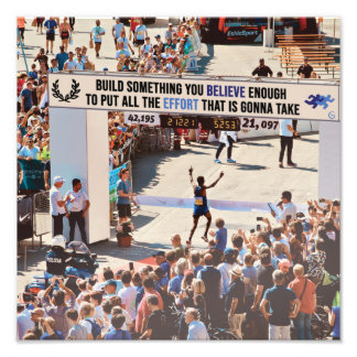 Belive enough to put all the effort foto afdruk