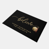 BELIVE-script met één jingle Bell Deurmat (Schuin)