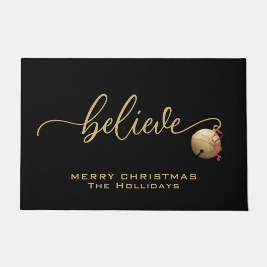 BELIVE-script met één jingle Bell Deurmat (Voorkant)