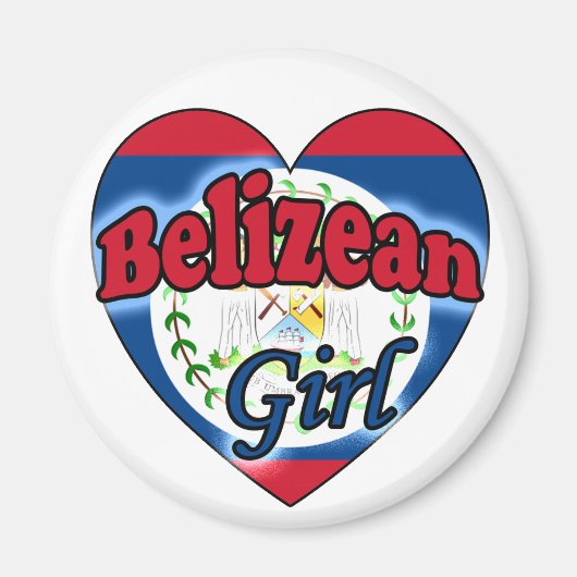 Belizaanse Meisje Magneet (Voorkant)
