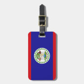 Belizaanse vlag bagagelabel (Voorkant verticaal)