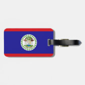 Belizaanse vlag bagagelabel (Achterkant horizontaal)