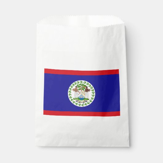 Belizaanse vlag bedankzakje (Voorkant)
