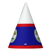 Belizaanse vlag feesthoedjes (Links)