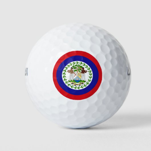 Belizaanse vlag golfballen (Voorkant)