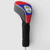 Belizaanse vlag golfheadcover (Schuin)