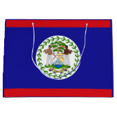 Belizaanse vlag groot cadeauzakje (Voorkant)